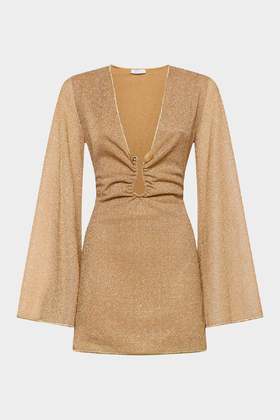 Oseree - Lumiere Stones Kaftan - Gold - 女装 - 罩衫 - 金色