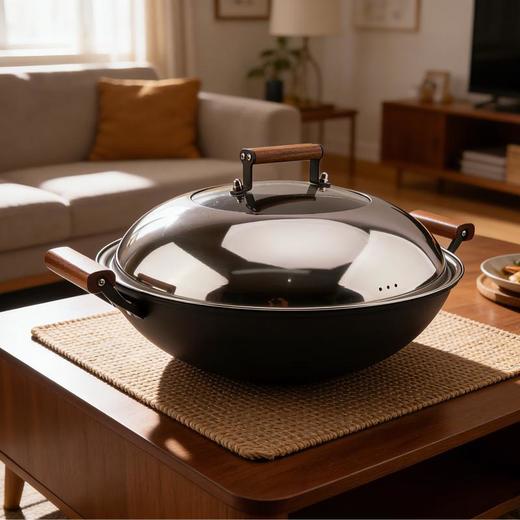 阿米尔御厨精工带盖大铁锅40CM 商品图1