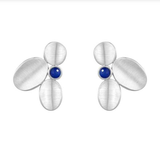 花影青金石耳钉 商品图0