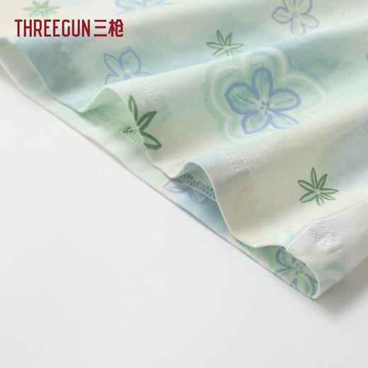 Threegun三枪 冰泉棉印花短袖女家居裙-T70029A01 商品图3