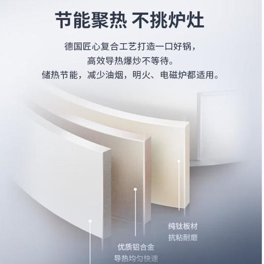 三头鹰旗舰款钛不粘煎锅28cmMTiF28C 商品图1