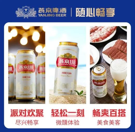 【社群团购】燕京U8啤酒【500ml*12罐】【周日送货到家】BJ 商品图3