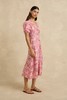 Hannah Artwear - Olivia Dress Hp - Hibiscus-pink - 女装 - 连身裙 - 粉色花纹 商品缩略图1