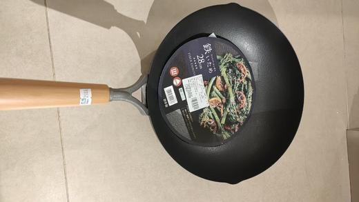 下村 纤维压花铁炒锅 28cm 商品图1