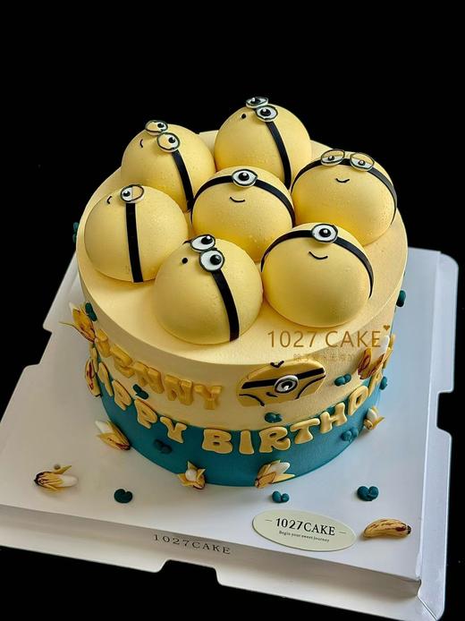 1027CAKE |     奶油霜立体 小黄人，儿童可爱 商品图1