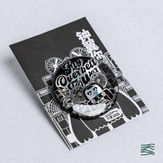 VANQ RIDGE万重 钟鼓鼓系列吧唧(粉/黑） 商品图1