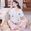 【限时秒杀】自然醒雪柔女士家居服（带胸垫）雪花棉短长裤开衫睡衣QH（不参与优惠券） 商品缩略图10