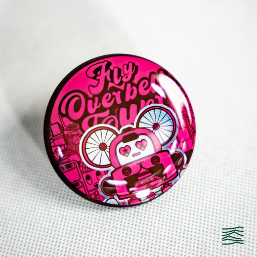 VANQ RIDGE万重 钟鼓鼓系列吧唧(粉/黑） 商品图5