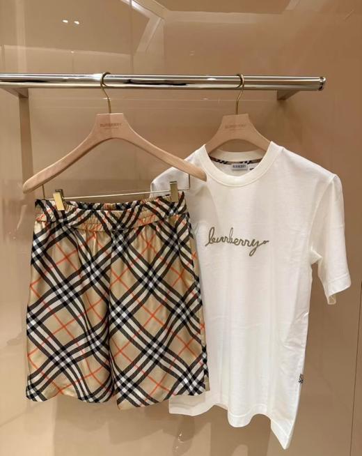 现货 BUR特别限定格纹马术骑士徽标棉质圆领短袖T恤 商品图12