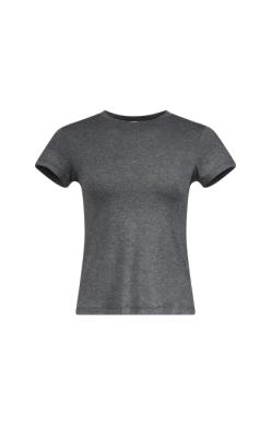 Aya Muse - Baby Tee - Dark Gray - 女装 - T恤 - 深灰色 商品图0