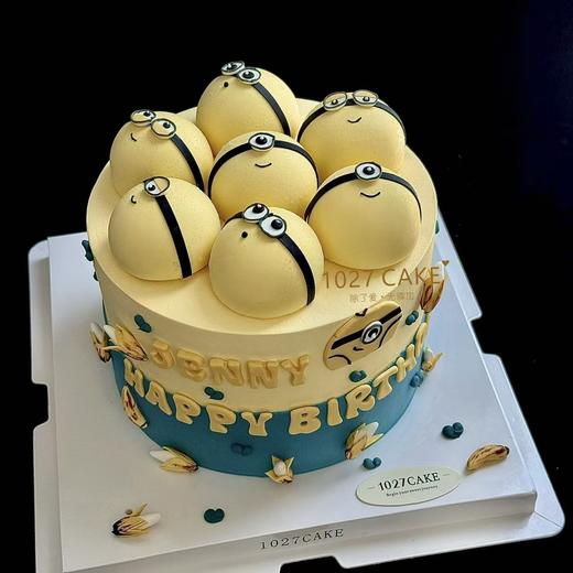 1027CAKE |     奶油霜立体 小黄人，儿童可爱 商品图0
