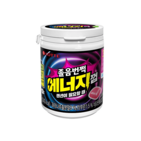 乐天 新款超爽提神口香糖87g롯데 졸음번쩍껌 에너지87g