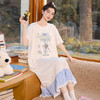 【会员日秒杀】自然醒絮眠女士家居服（带胸垫）雪花棉短袖裙睡衣QH（不参与优惠券） 商品缩略图9