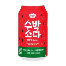 西瓜味碳酸饮料350ml  수박소다350ml