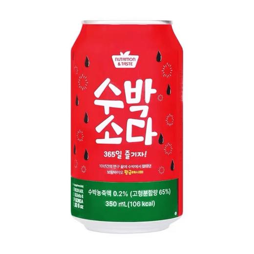 西瓜味碳酸饮料350ml  수박소다350ml 商品图0