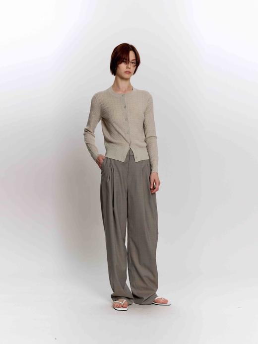 绞花针织开衫 商品图0