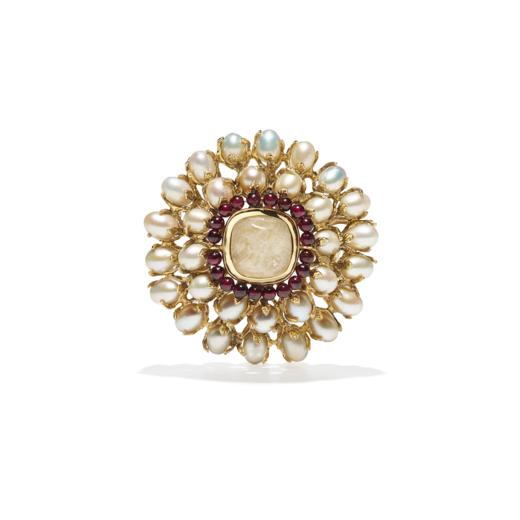 订购6个月到｜Goossens Paris-Perles Baroques-天然水晶 巴洛克珍珠 胸针 ［法国设计师］ 商品图0