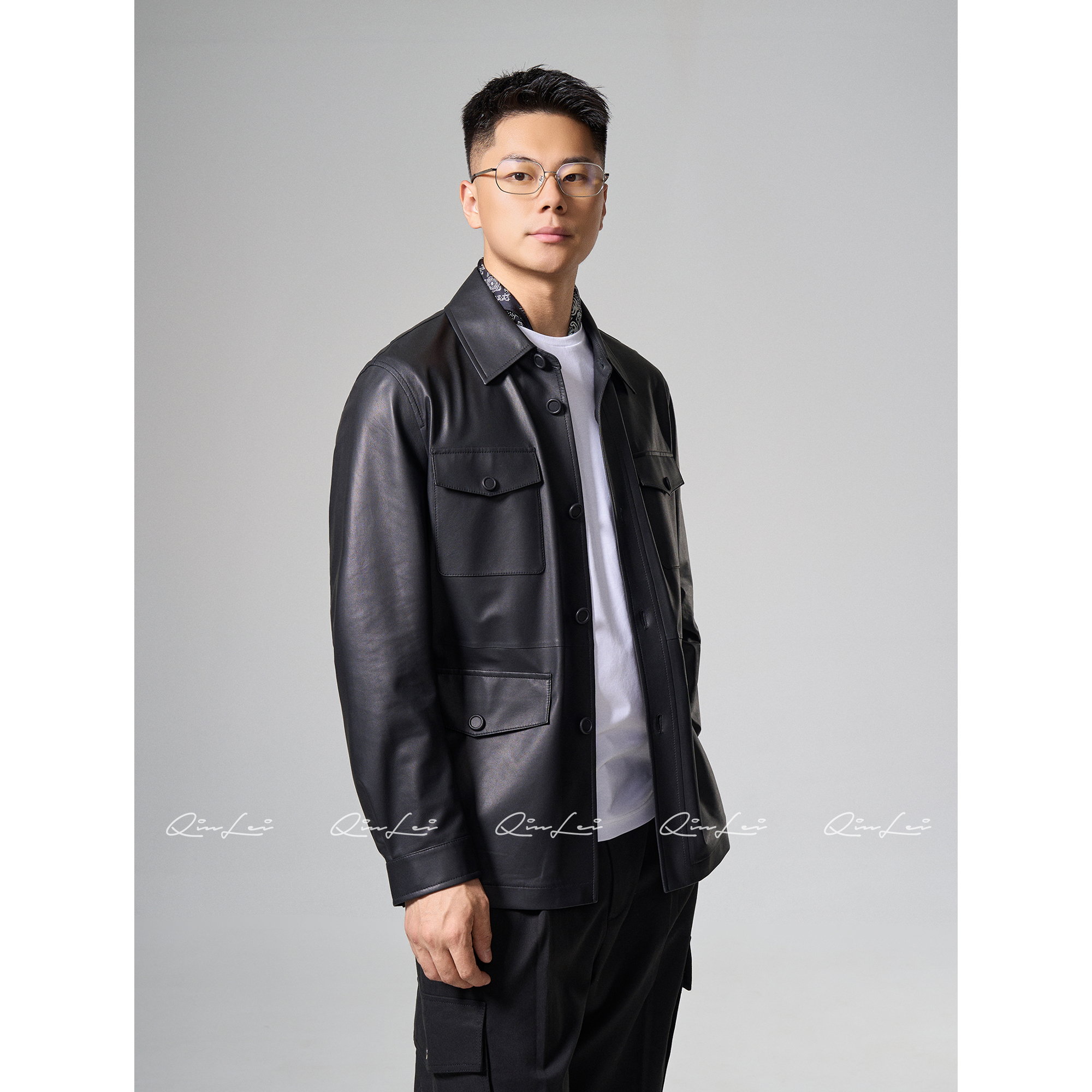 男装「多口袋」100绵羊皮柔软顺滑皮衣LL-WLPY00052 O4商品图2
