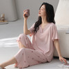 【初夏焕新】自然醒沁柔女士家居服（带胸垫）莱赛尔棉短七分裤睡衣QH 商品缩略图7