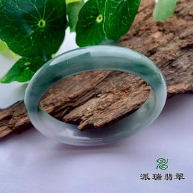 派瑞翡翠 翡翠手镯 糯种 飘花