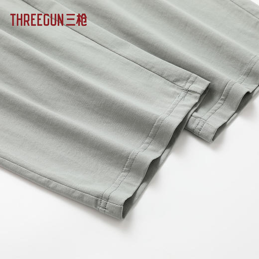 Threegun三枪 冰泉棉翻领开襟长袖长裤男家居套-T80133D02 商品图10