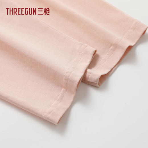 Threegun三枪 冰泉棉翻领开襟长袖长裤女家居套-T80145D02 商品图7