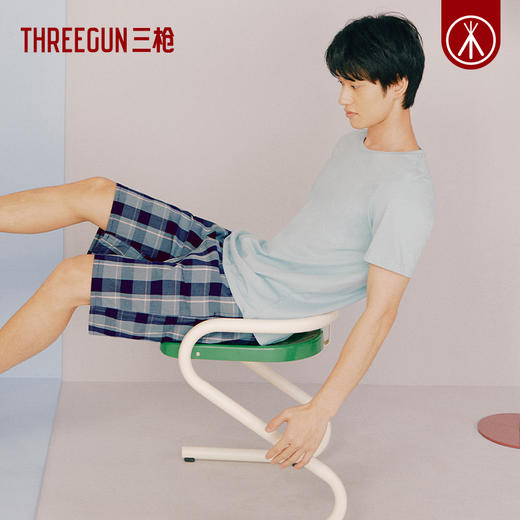 Threegun三枪 【机织布】男士沙滩裤家居短裤-50129B411 商品图7