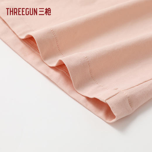 Threegun三枪 冰泉棉翻领开襟长袖长裤女家居套-T80145D02 商品图5