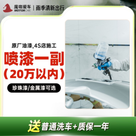 【魔咖】喷漆一副（20万以内车型）+普洗