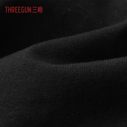 Threegun三枪 冰泉棉圆领短袖长裤女家居套-T80156D02 商品图4