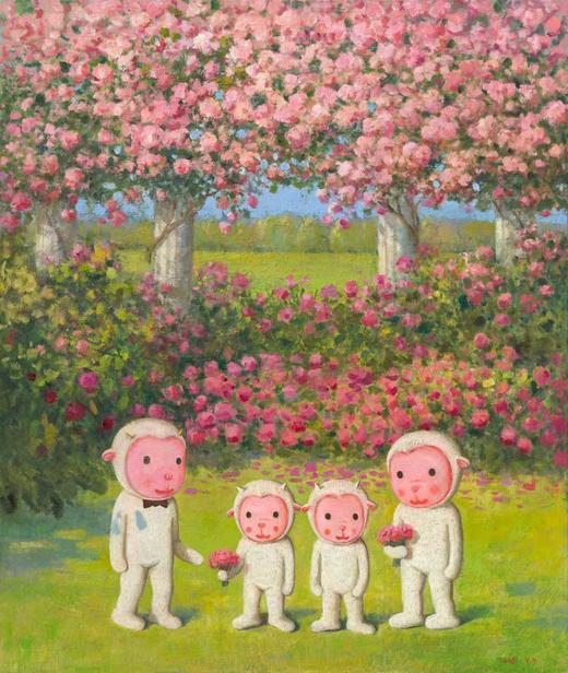 杨媛媛《玫瑰全家福》原作 商品图0