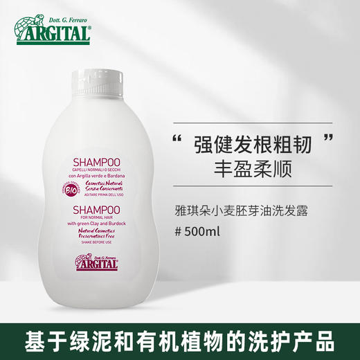 雅琪朵：天然绿泥小麦胚芽洗发水 精油洗发露 强韧发根防脱发控油柔顺 商品图0