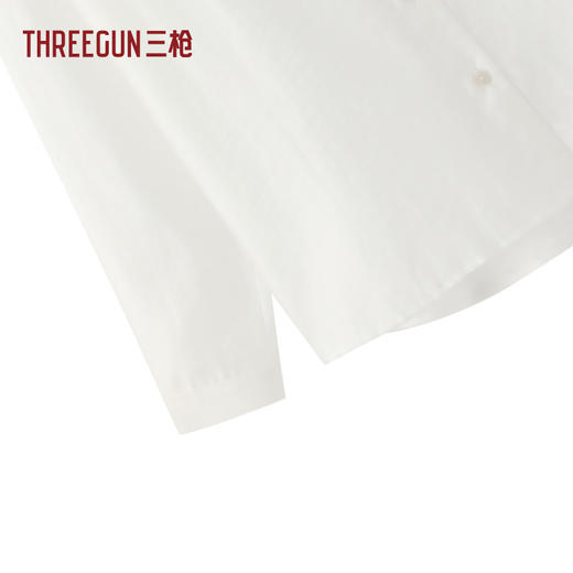Threegun三枪 莱赛尔翻领女衬衫-T80132A01 商品图3