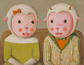 杨媛媛《绿与橘》原作