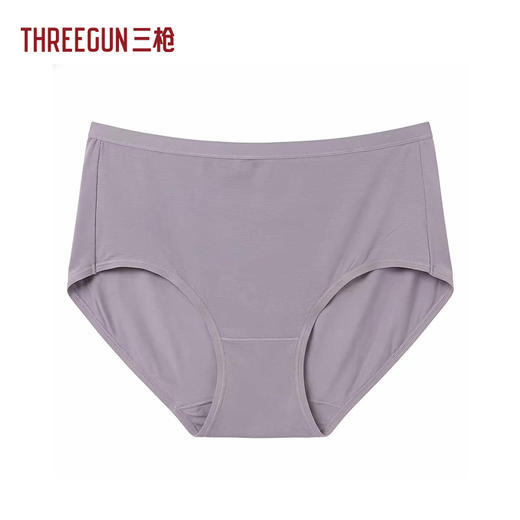 Threegun三枪 真丝木代尔中高腰女三角裤-41068B021 商品图1