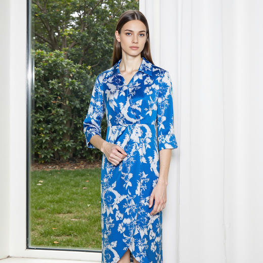 先下架-EITIE爱特爱夏季新款修身显瘦印花连衣裙7807506 商品图1