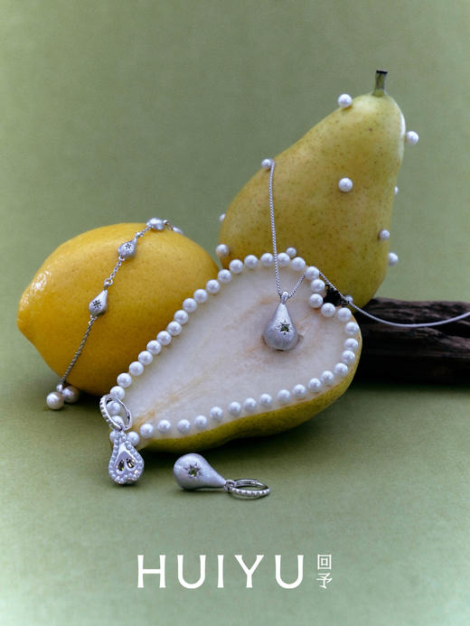 一颗苹果双面拉丝耳环-银 商品图0