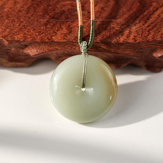 【顺颂】且末蓝带糖平安扣 商品图3