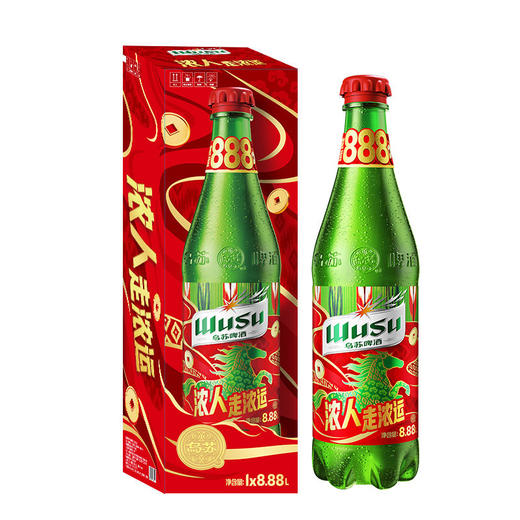 乌苏8.88升啤酒2026年新春限定版精酿啤酒 8.88L*1瓶 商品图0