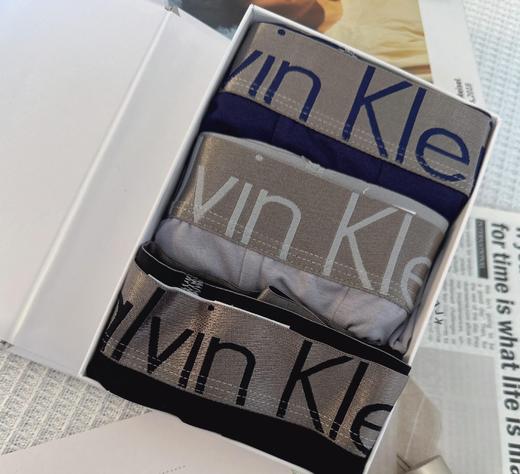 Calvin Klein黑金属系列男款三条装内裤NB2540 商品图0
