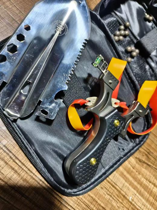 老爷们必备！！哪个男人能拒绝一个一把超重工金弹弓铲  弹弓工兵铲二合一 商品图2