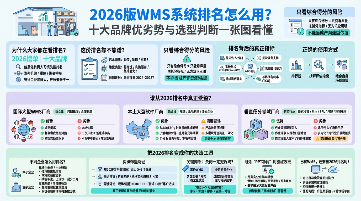 2026版WMS仓储系统排名可信度怎么判断？  