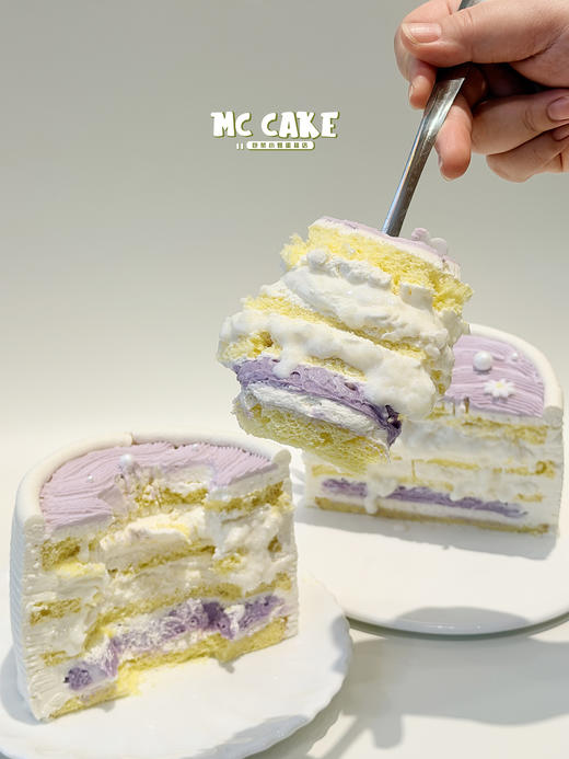 大米蛋糕【特调玄米奶油+特调芋泥奶油+戚风蛋糕+大米麻薯+大米水牛奶布丁+自熬芋泥】 商品图3