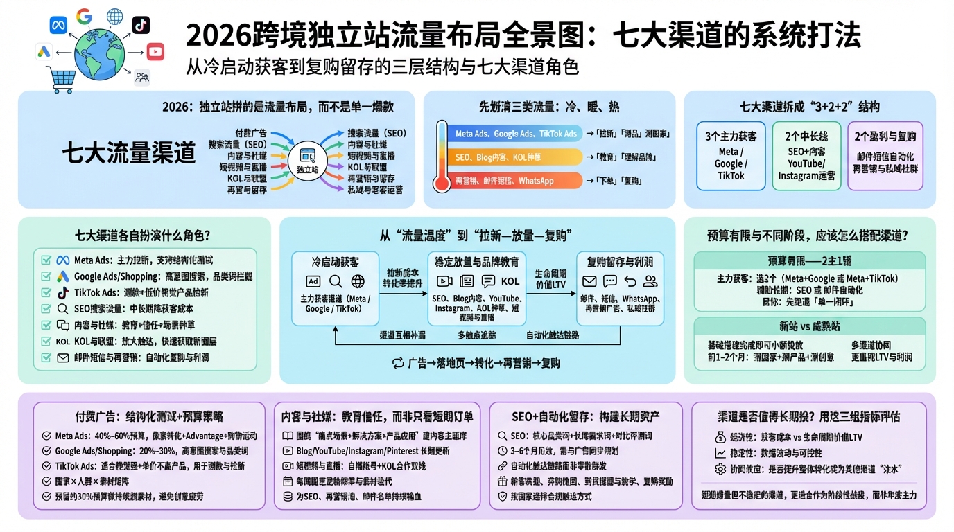 2026年独立站流量框架怎么搭？