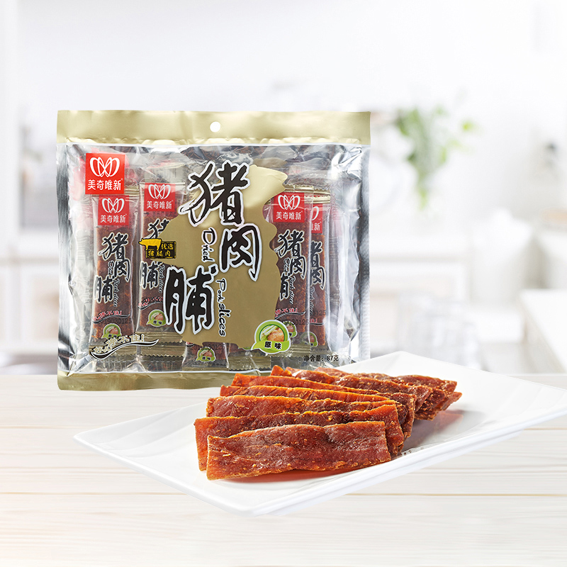 【休闲食品】美奇唯新 87g原味猪肉脯