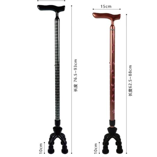 岛-可动式四脚拐杖(76MA-3C 菱形蓝绿色) 商品图0
