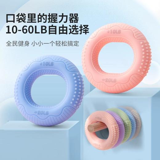 双力度硅胶握力圈 便携解压 手指康复训练手力握力器 商品图5