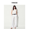 VIMAGE纬漫纪2026夏季新款斜肩设计感修身显瘦无袖T恤V2502106 商品缩略图0