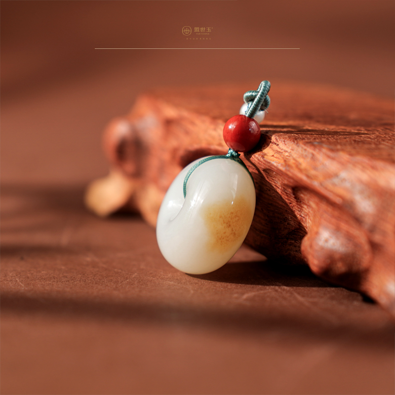 【莫争】一点糖羊脂玉平安扣