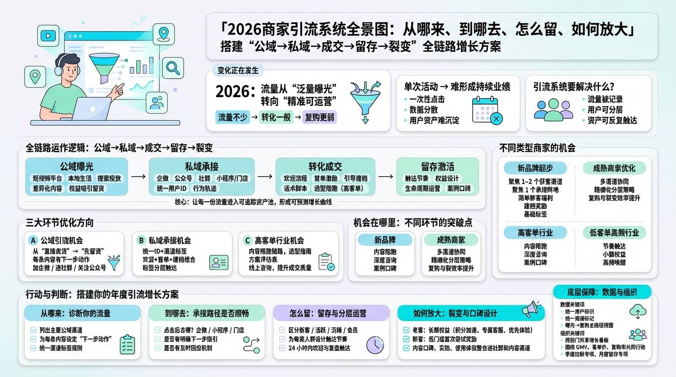 一、2026增长环境下，引流系统要解决什么  